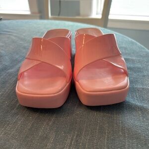 Jeffrey Campbell Pink Sandals with Chunky Platform